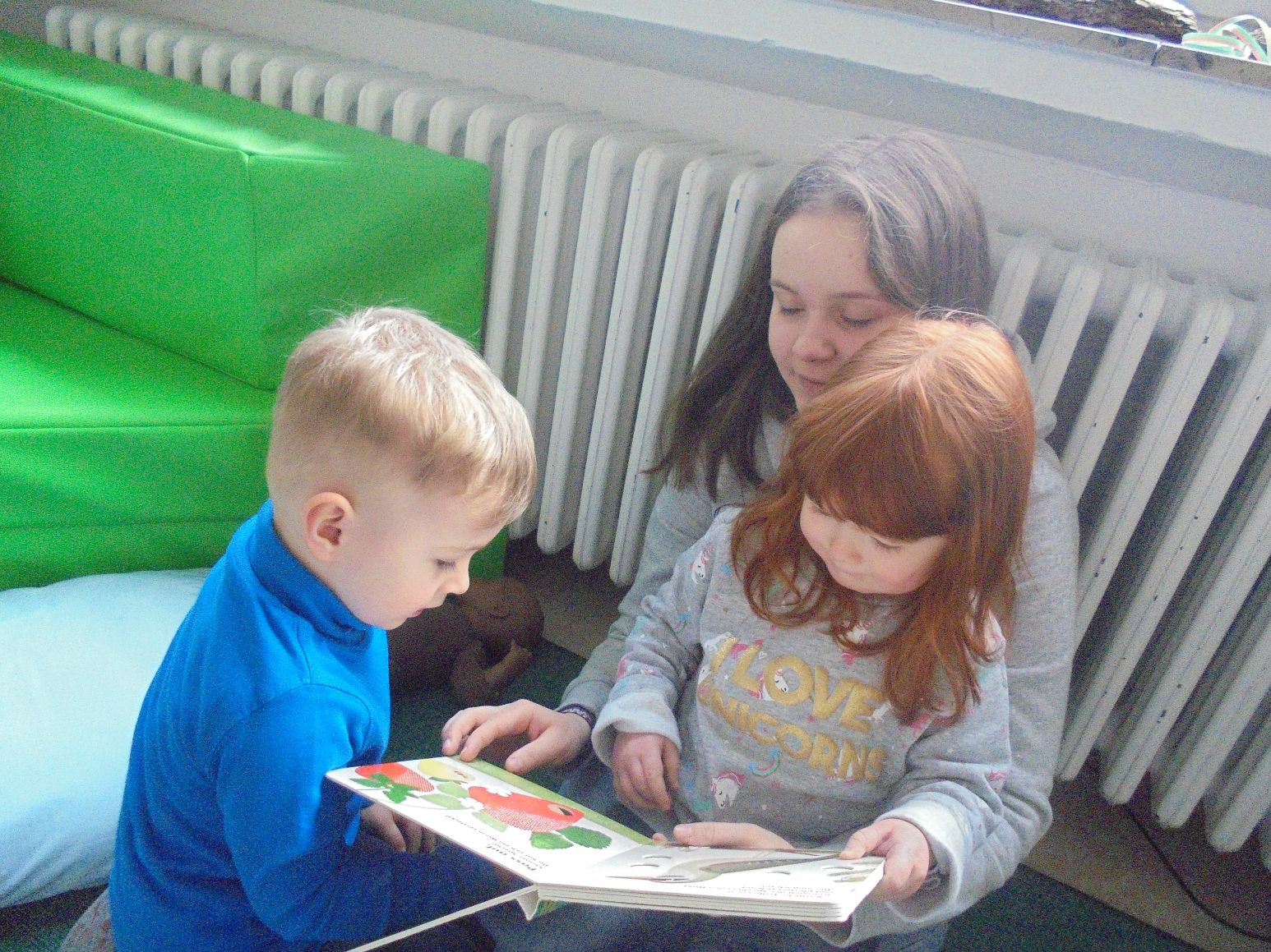 Kükennest beim Lesen